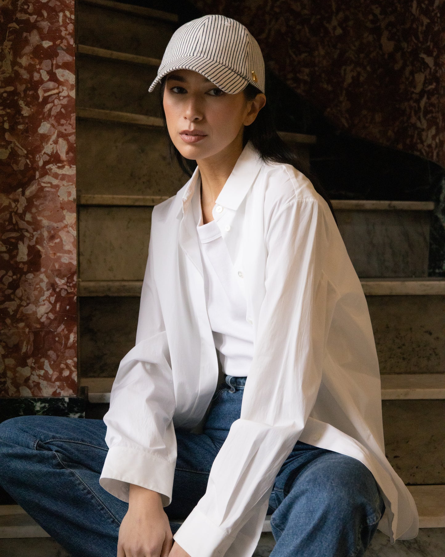 Railroad Stripe Denim