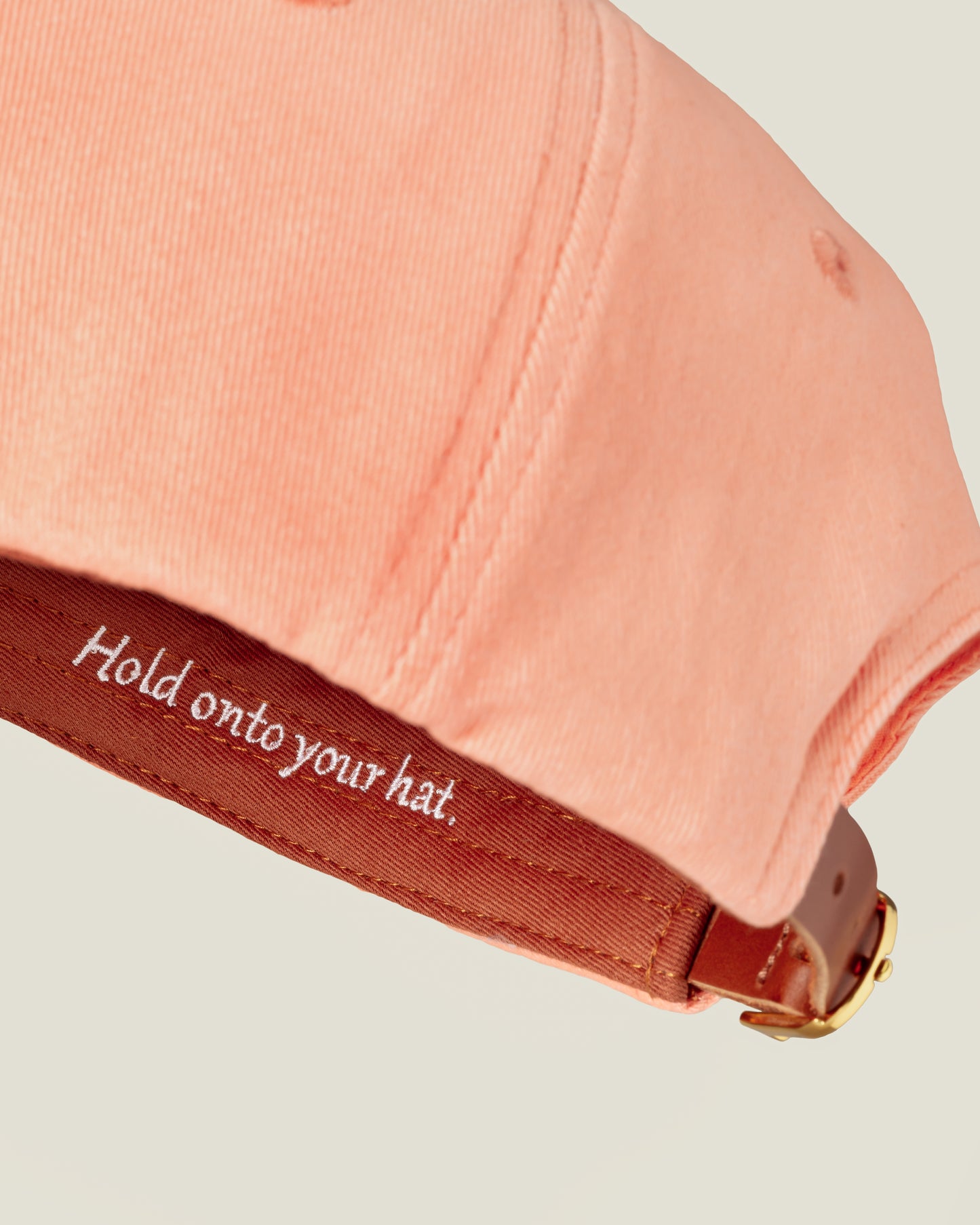 Peach Organic Cotton Stretch Twill