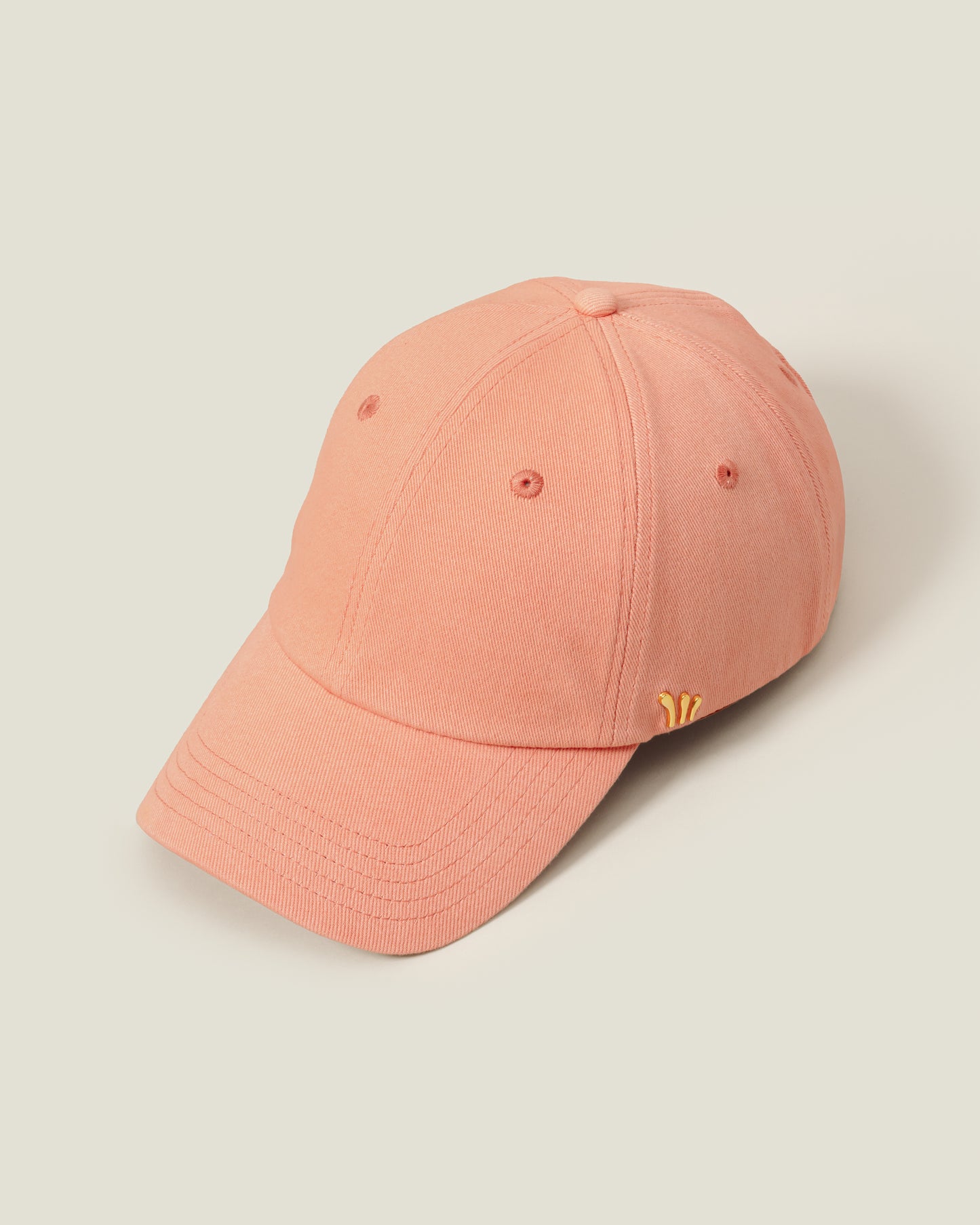 Peach Organic Cotton Stretch Twill
