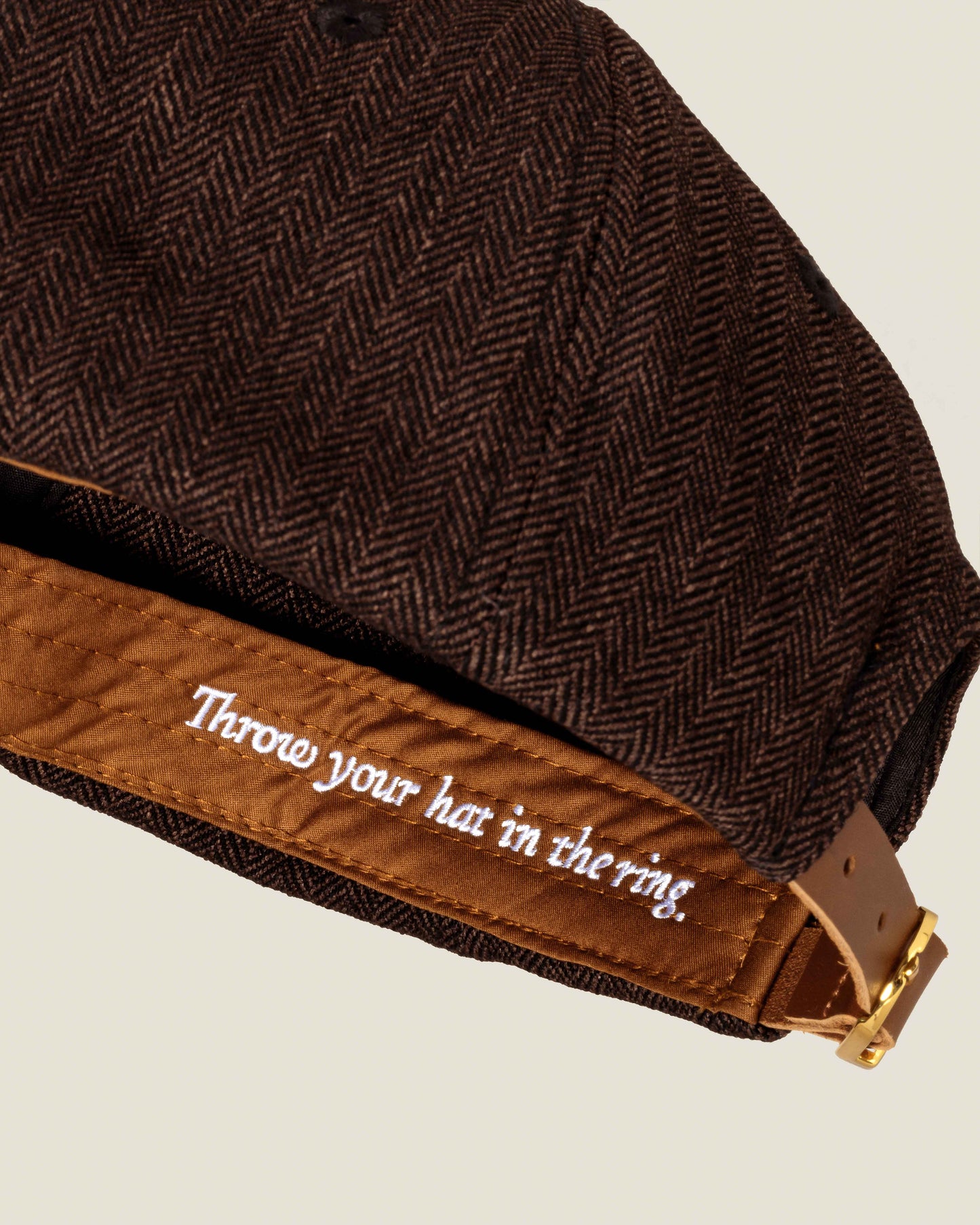 Brown Herringbone