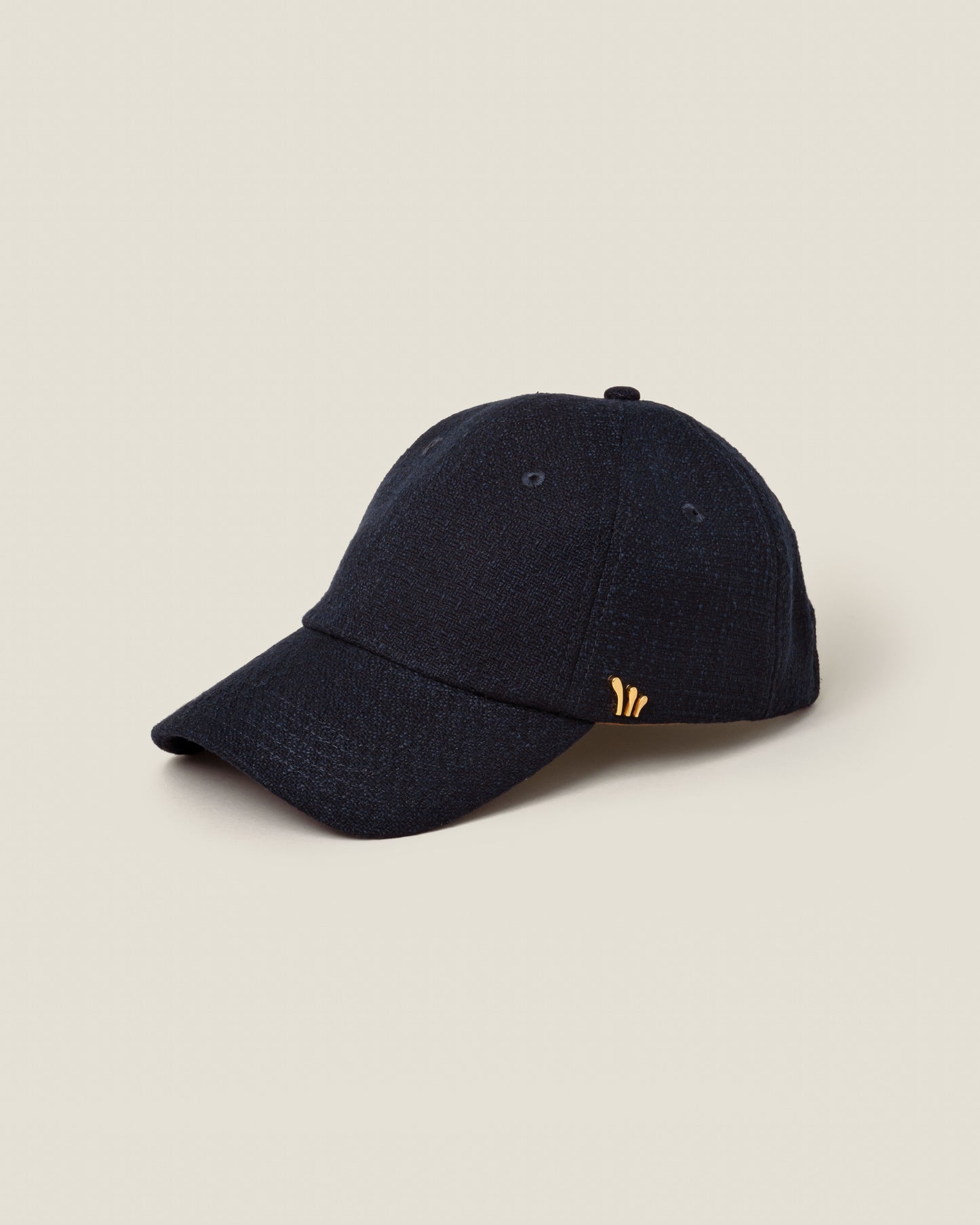 Navy Bouclé
