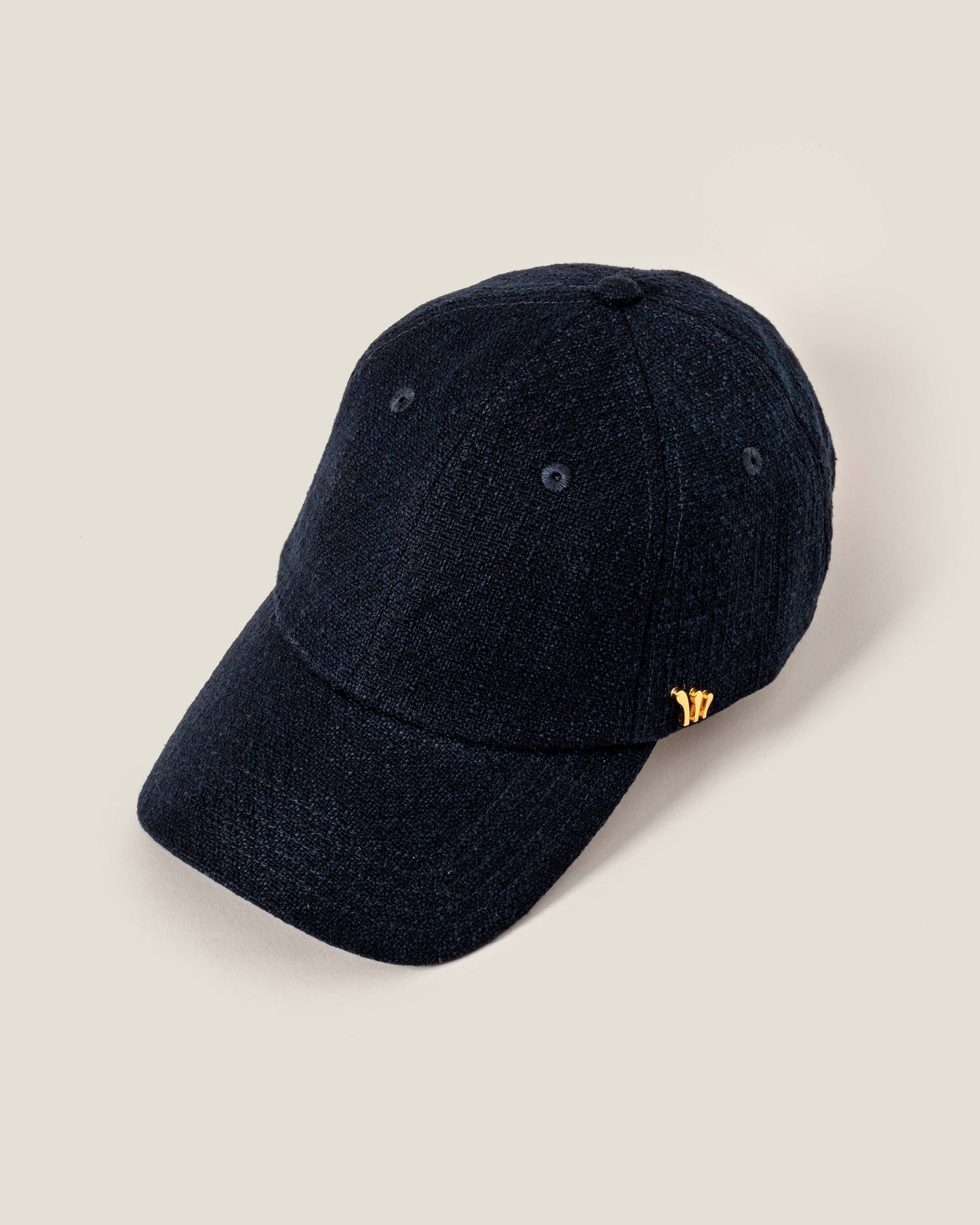 Navy Bouclé