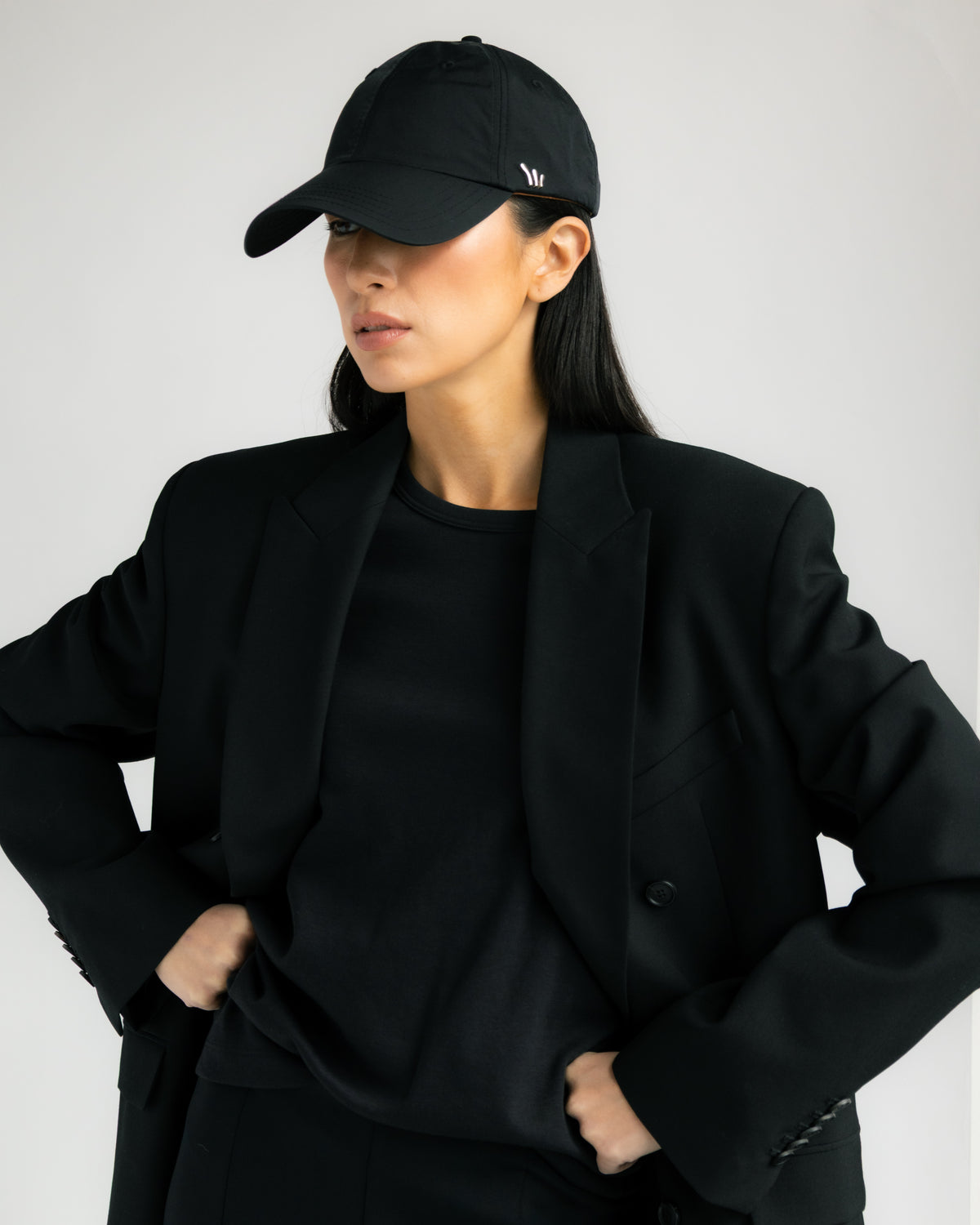 Black Nylon with Silver Hardware