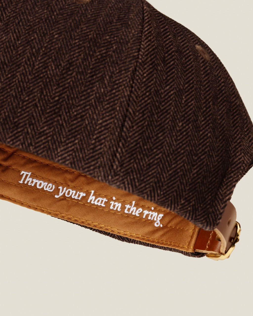 Brown Herringbone