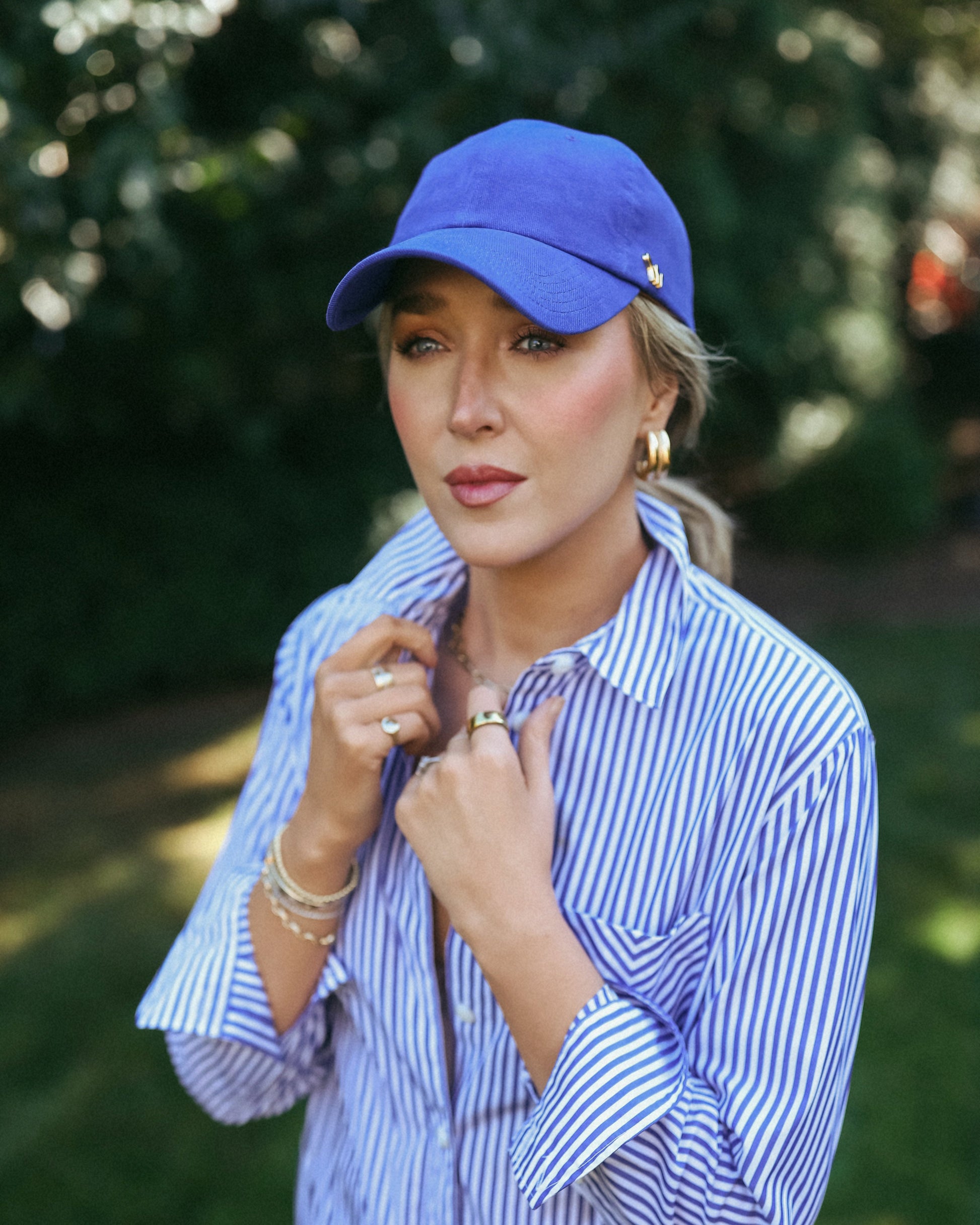 Royal Blue Organic Cotton Stretch Twill CHORD Royal Blue Organic Cotton Stretch Twill CHORD