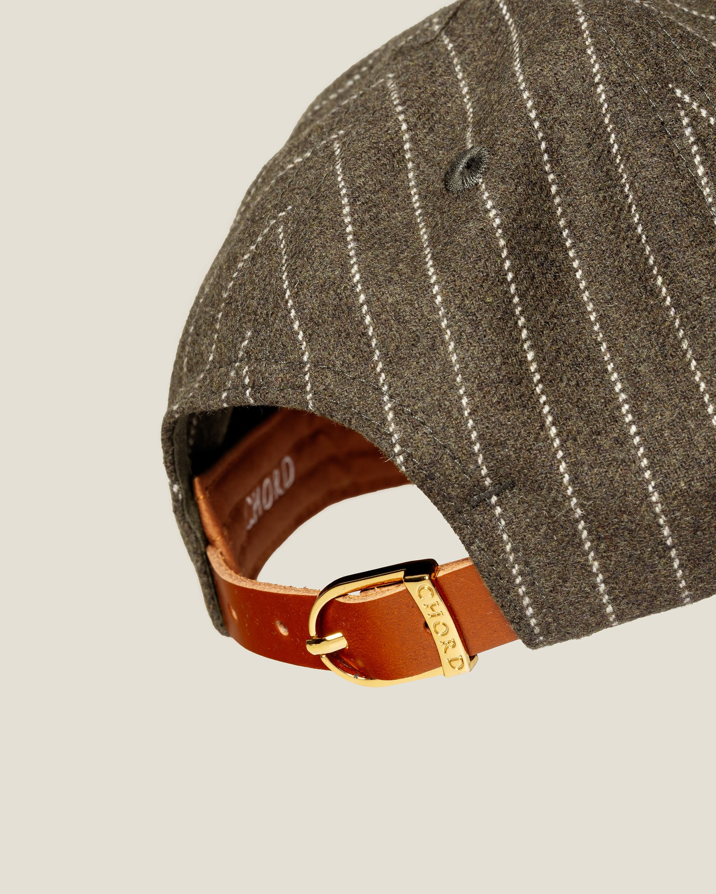 Olive Wool Pinstripe